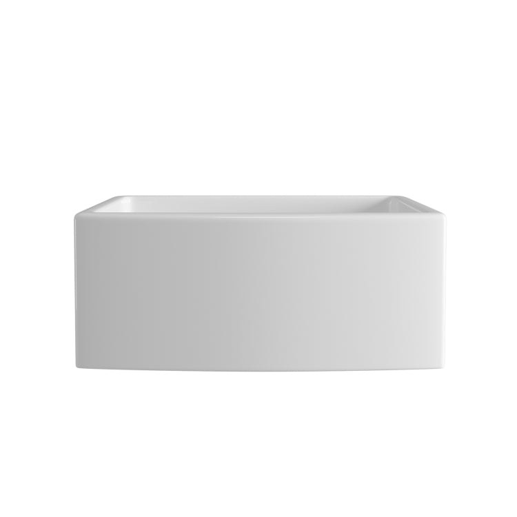 [US Warehouse] Rectangular Ceramic Kitchen Farmhouse Vessel Sink Bathroom Sink, Size: 60.5 x 48 x 25.4cm