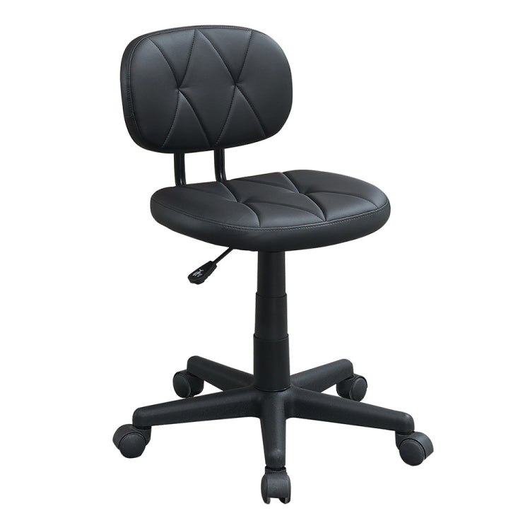 [US Warehouse] Adjustable PU Leather Low Back Office Chair without Armrests, Size: 27-31 x 24 x 21 inch