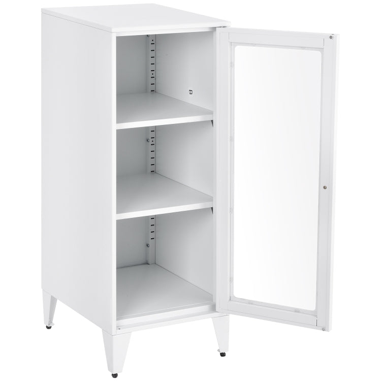 [US Warehouse] Office Lockers with 2 Adjustable Shelves 1 Door File Cabinet