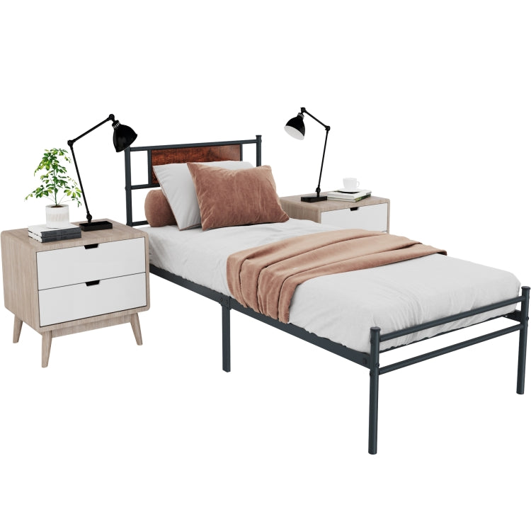 [US Warehouse] Simplified Metal Bed Frame, Size: 77.2x35.6x12.72 inch