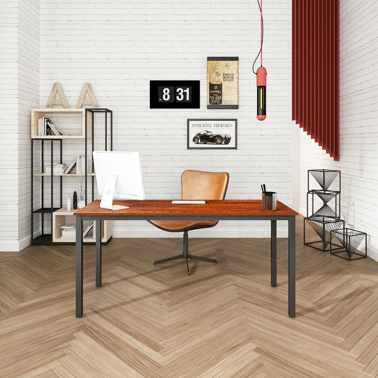 [US Warehouse] Sandalwood Square Modern Desk, Size: 63 inch