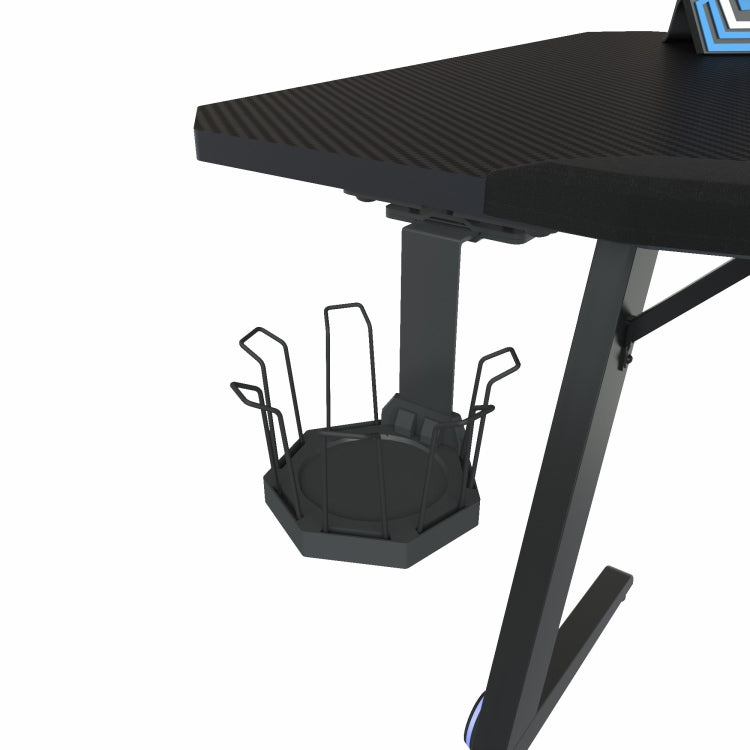 [US Warehouse] Carbon Fiber Texture Game Table with Headphone Holder & Cup Holder & Board Holder & Game Handle Holder, Size: 59.84x29.92x30.43 inch