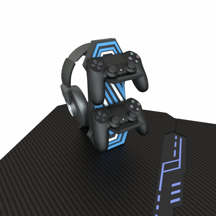 [US Warehouse] Carbon Fiber Texture Game Table with Headphone Holder & Cup Holder & Board Holder & Game Handle Holder, Size: 59.84x29.92x30.43 inch