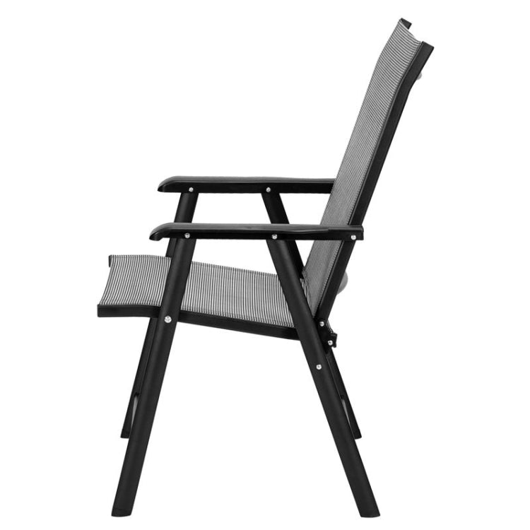 [US Warehouse] 4 PCS Portable Patio Folding Chairs with Armrest