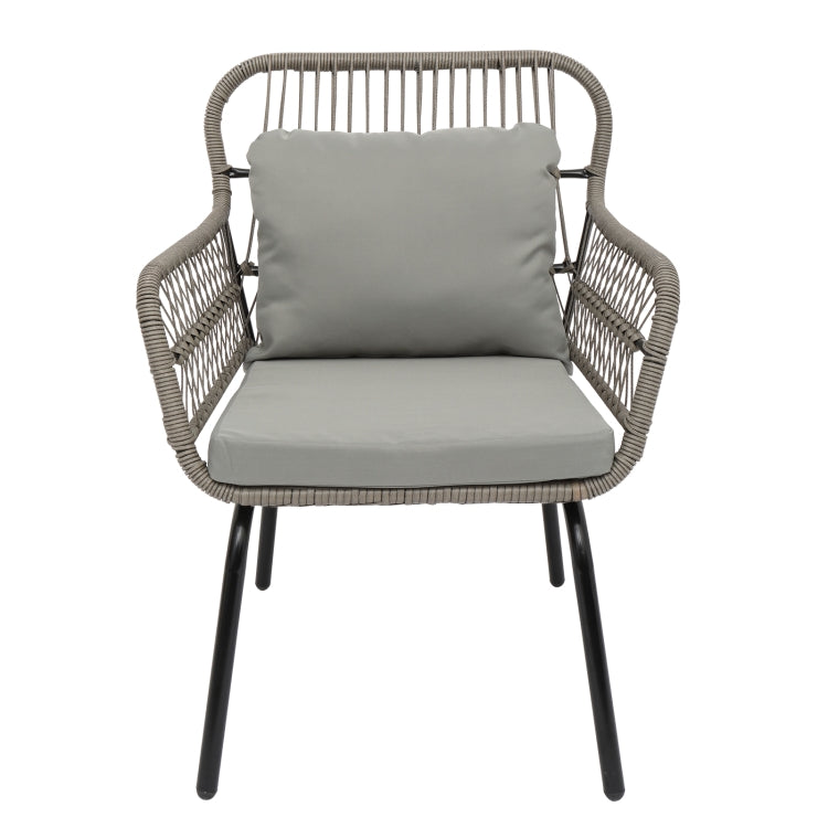 [US Warehouse] 3 in 1 Patio Weaving Rattan Wicker Furniture Set