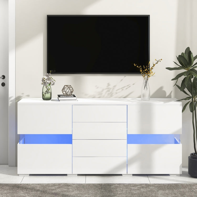 [EU Warehouse] Modern Wooden LED TV Stand Cabinet, Size: 140 x 35 x 72cm