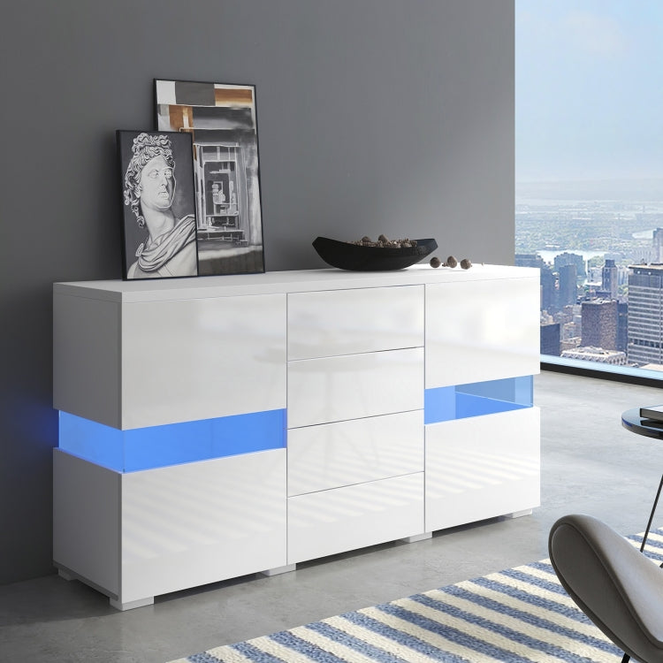 [EU Warehouse] Modern Wooden LED TV Stand Cabinet, Size: 140 x 35 x 72cm