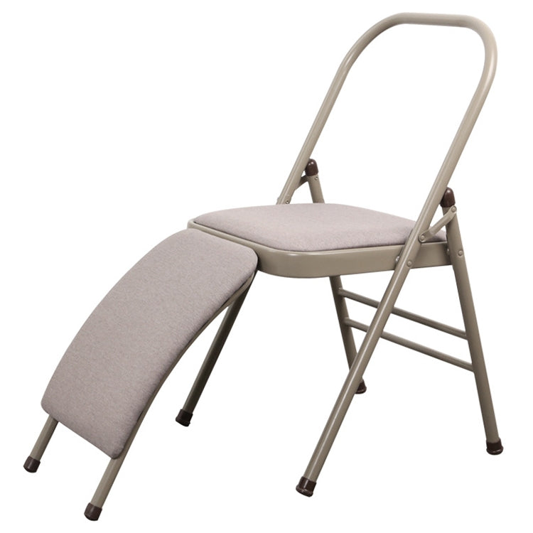 Coach Type Multifunctional Folding Yoga Auxiliary Chair, Double Beam + Lumbar Support