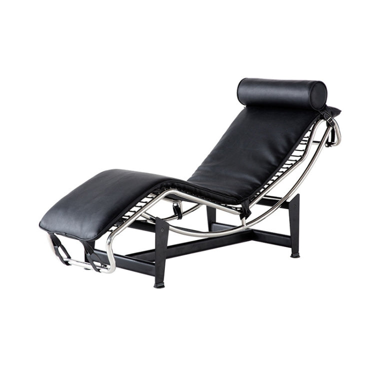 [US Warehouse] LC806A Lazy Sofa Recliner Retro Classic Genuine Leather Chaise Lounges