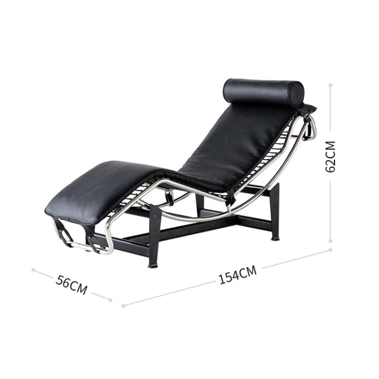 [US Warehouse] LC806A Lazy Sofa Recliner Retro Classic Genuine Leather Chaise Lounges