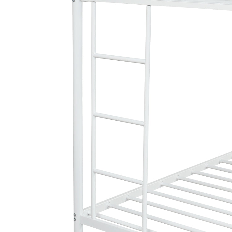 [US Warehouse] Household Twin Over Full Sturdy Steel Frame Bunk Bed with Ladder & Trundle