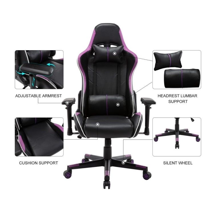 [US Warehouse] OFICINE Ergonomic Gaming Game Chairs with Armrests & Pillows & Casters