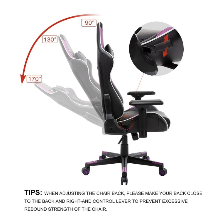 [US Warehouse] OFICINE Ergonomic Gaming Game Chairs with Armrests & Pillows & Casters