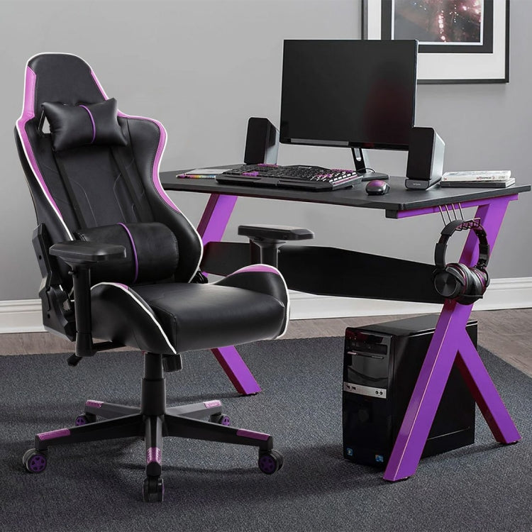 [US Warehouse] OFICINE Ergonomic Gaming Game Chairs with Armrests & Pillows & Casters