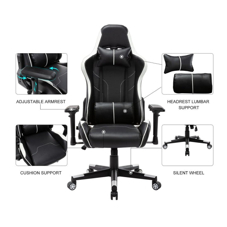 [US Warehouse] OFICINE Ergonomic Gaming Game Chairs with Armrests & Pillows & Casters