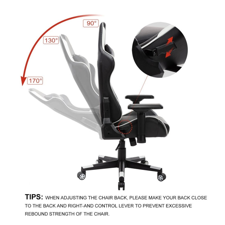 [US Warehouse] OFICINE Ergonomic Gaming Game Chairs with Armrests & Pillows & Casters