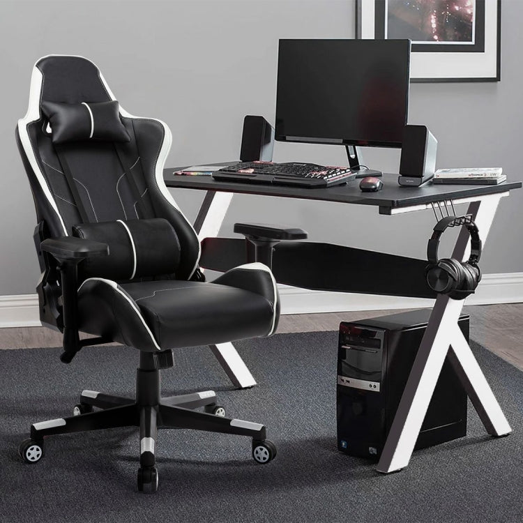 [US Warehouse] OFICINE Ergonomic Gaming Game Chairs with Armrests & Pillows & Casters