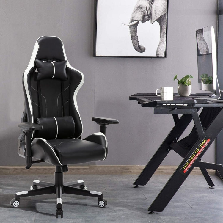 [US Warehouse] OFICINE Ergonomic Gaming Game Chairs with Armrests & Pillows & Casters