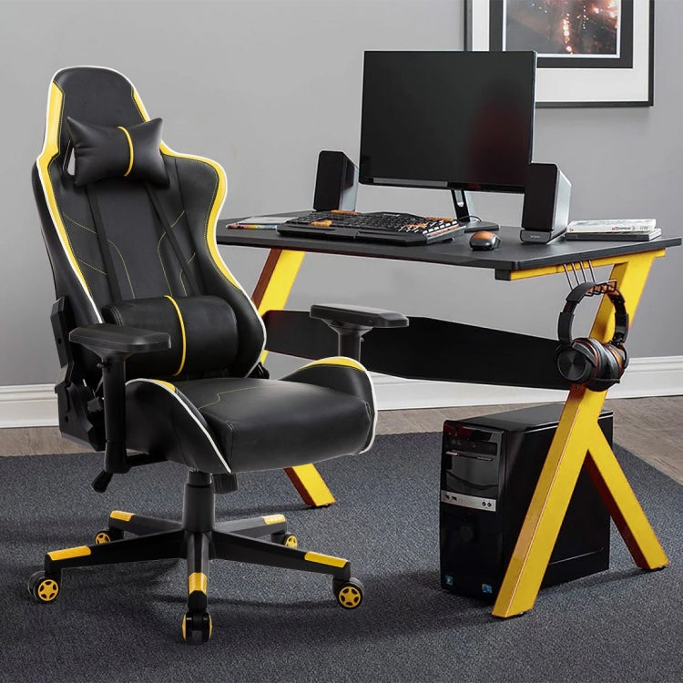 [US Warehouse] OFICINE Ergonomic Gaming Game Chairs with Armrests & Pillows & Casters