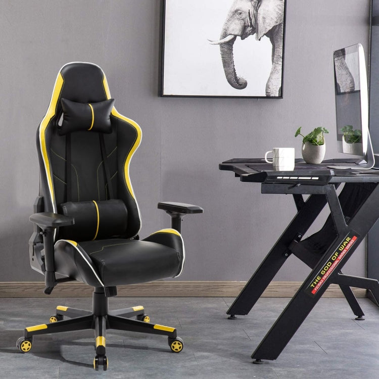 [US Warehouse] OFICINE Ergonomic Gaming Game Chairs with Armrests & Pillows & Casters