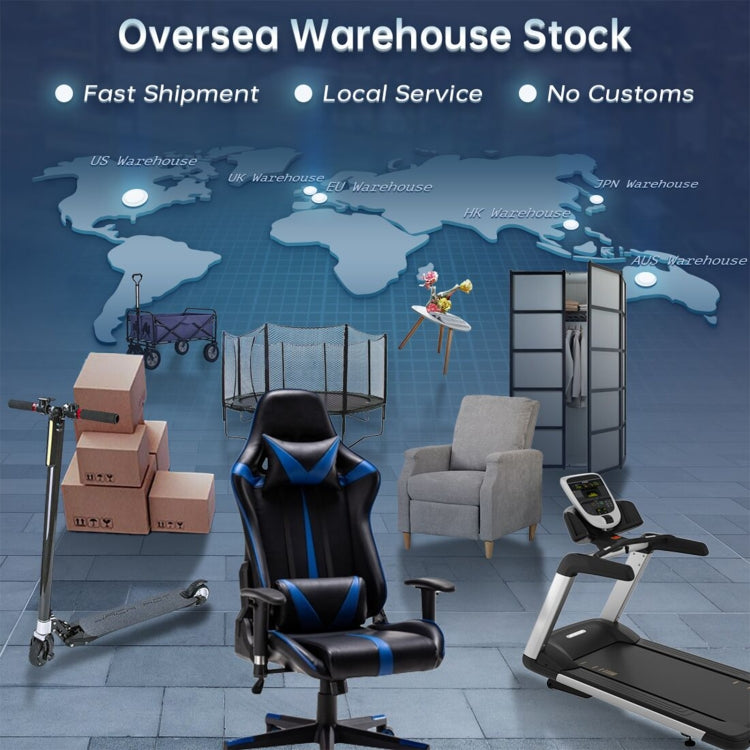 [US Warehouse] OFICINE Ergonomic Gaming Game Chairs with Armrests & Pillows & Casters