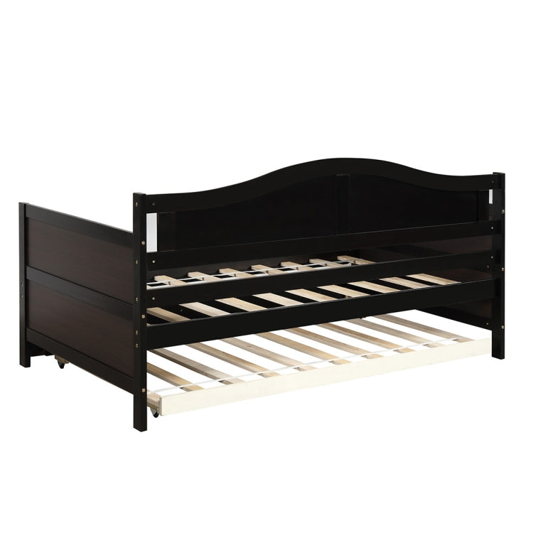 [US Warehouse] Double Wooden Sofa Bed with Footbed, Size: 78.2x42.3x35.4 inch