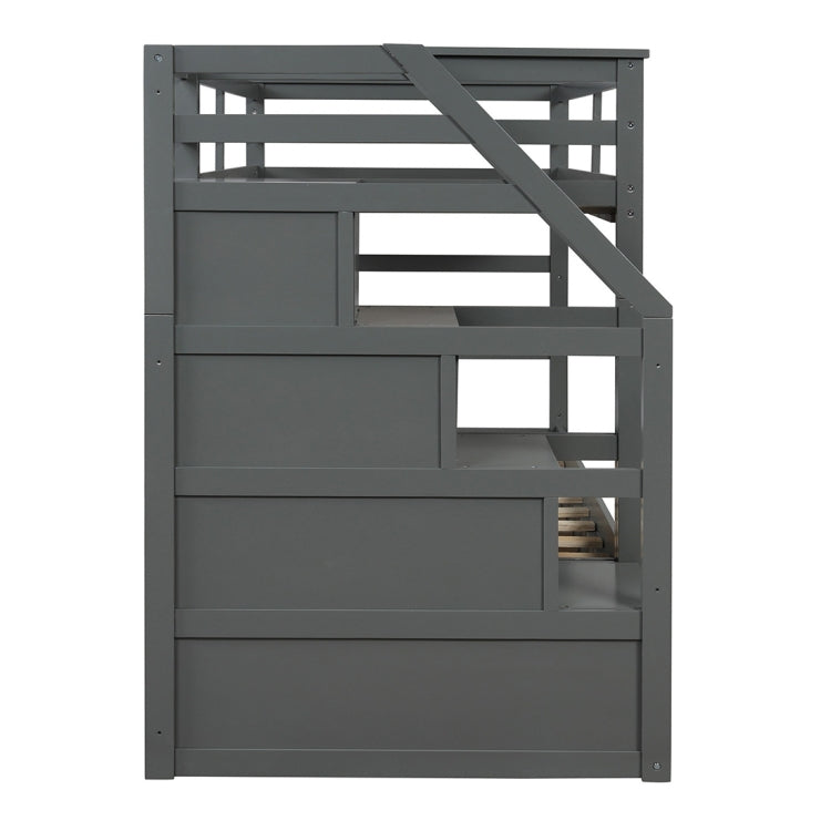 [US Warehouse] Twin Room with 3 Storage Cabinets, Size: 94.4x42.4x61.4 inch