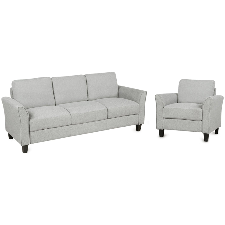 [US Warehouse] Single+Three-seat Sofa, Size: 31.1x29x33 inch, 76x29x33 inch