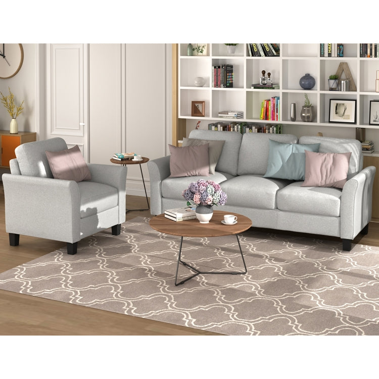 [US Warehouse] Single+Three-seat Sofa, Size: 31.1x29x33 inch, 76x29x33 inch