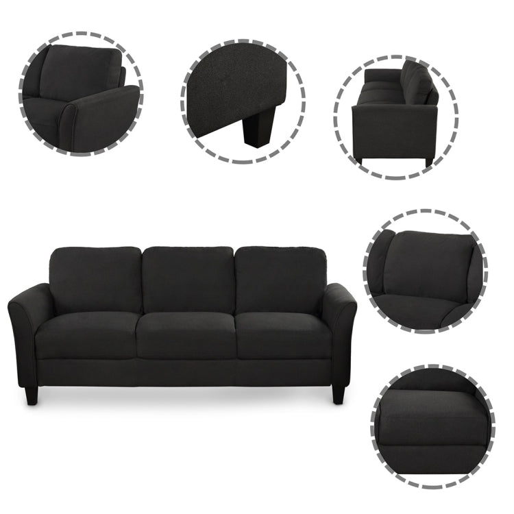 [US Warehouse] Single+Three-seat Sofa, Size: 31.1x29x33 inch, 76x29x33 inch