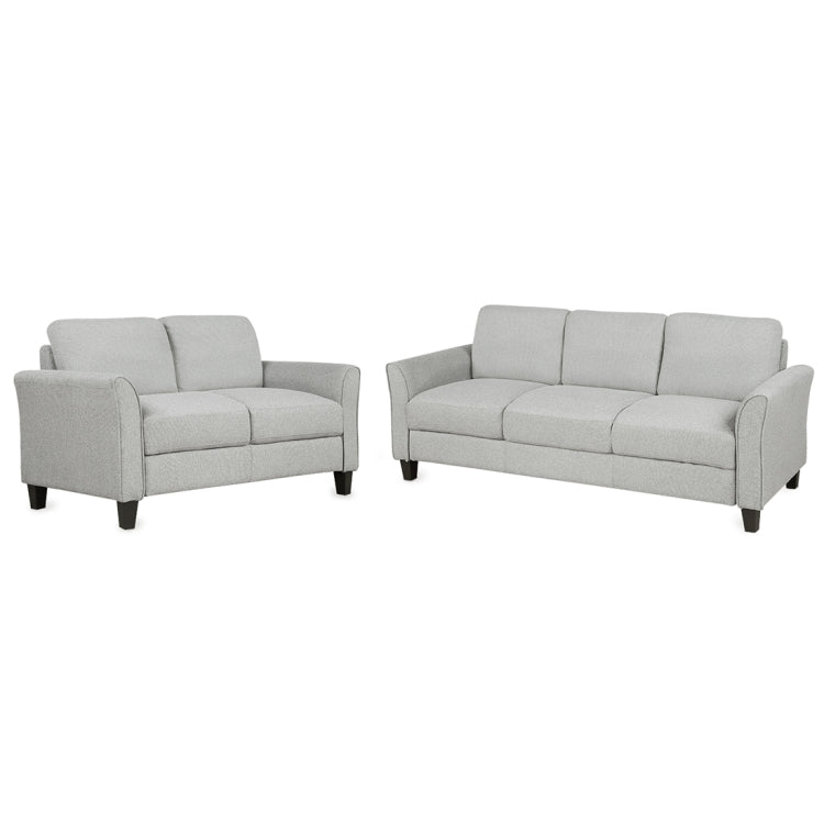 [US Warehouse] Double+Three-seat Sofa, Size: 72.4x29x33 inch; 53.7x29x33 inch