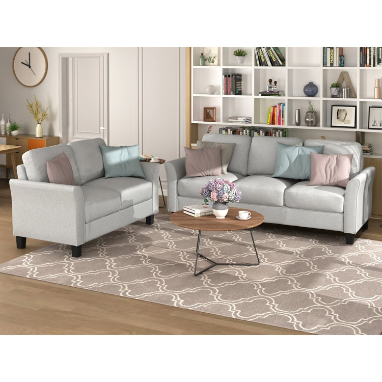 [US Warehouse] Double+Three-seat Sofa, Size: 72.4x29x33 inch; 53.7x29x33 inch