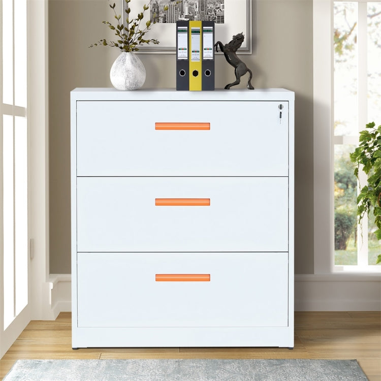 [US Warehouse] Metal Horizontal File Cabinet with Lock, Size: 35.4Ã—17.7Ã—40.3 inch