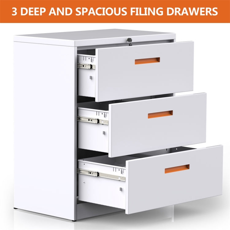 [US Warehouse] Metal Horizontal File Cabinet with Lock, Size: 35.4Ã—17.7Ã—40.3 inch