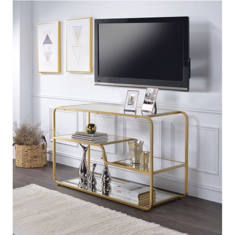 [US Warehouse] Metal TV Cabinet, Size: 50x18x30 inch