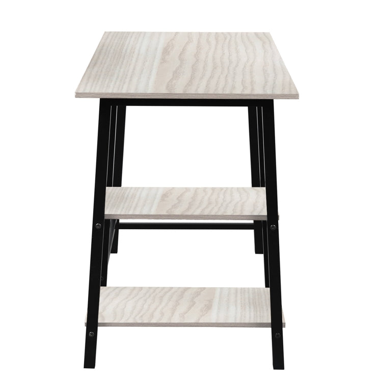 [US Warehouse] Metal Frame Home Office Desk/Computer Desk with Wood Surface