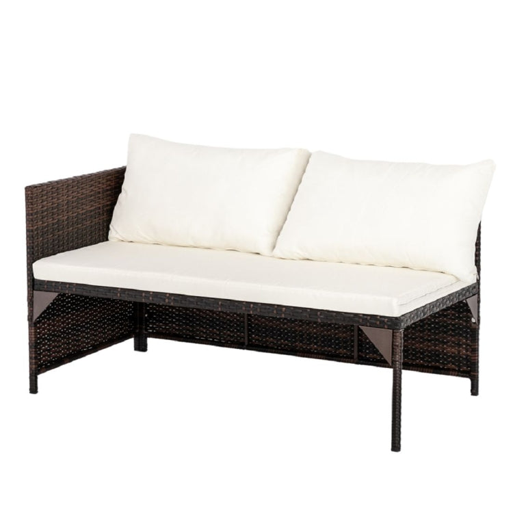 [US Warehouse] Double Seat + Chaise Seat + Tea Table Combination Sofa