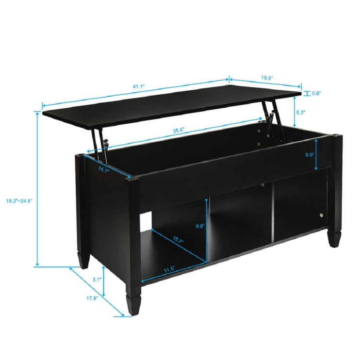 [US Warehouse] Solid Wood Foot Lift Table, Size: 104.5 x 49.5 x 49-62.5cm