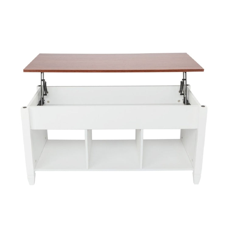 [US Warehouse] Solid Wood Foot Lift Table with Storage Cabinet, Size: 104.5x49.5x49-62.5cm