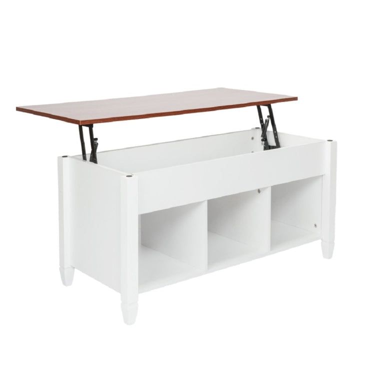 [US Warehouse] Solid Wood Foot Lift Table with Storage Cabinet, Size: 104.5x49.5x49-62.5cm