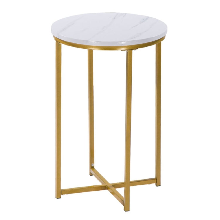 [UK Warehouse] Marble Series Single-layer Round Side Table, Size: 40x40x60cm