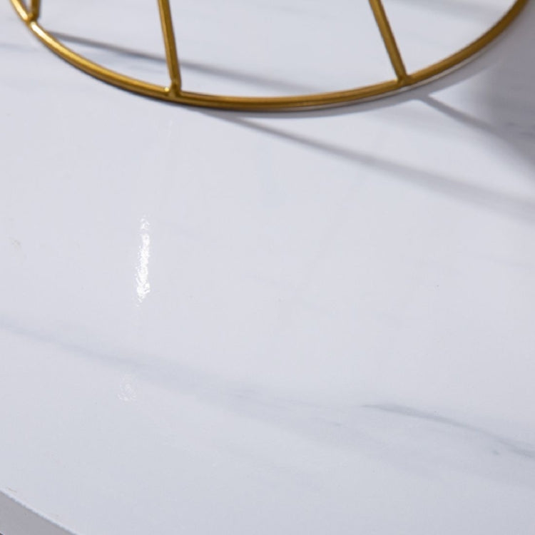[UK Warehouse] Marble Series Single-layer Round Side Table, Size: 40x40x60cm