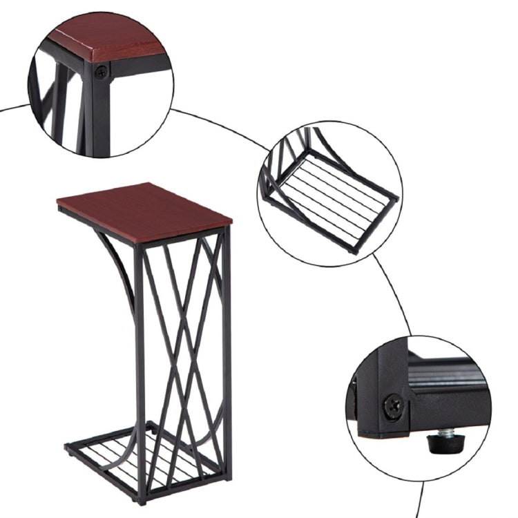 [US Warehouse] C-shaped Sofa Side Table, Size: 30.5x21x54cm