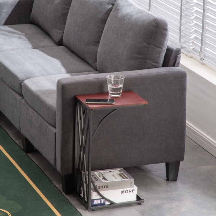 [US Warehouse] C-shaped Sofa Side Table, Size: 30.5x21x54cm