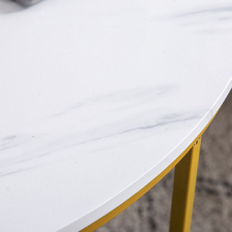 [US Warehouse] Marble Series Round Table, Size: 90x90x48.5cm