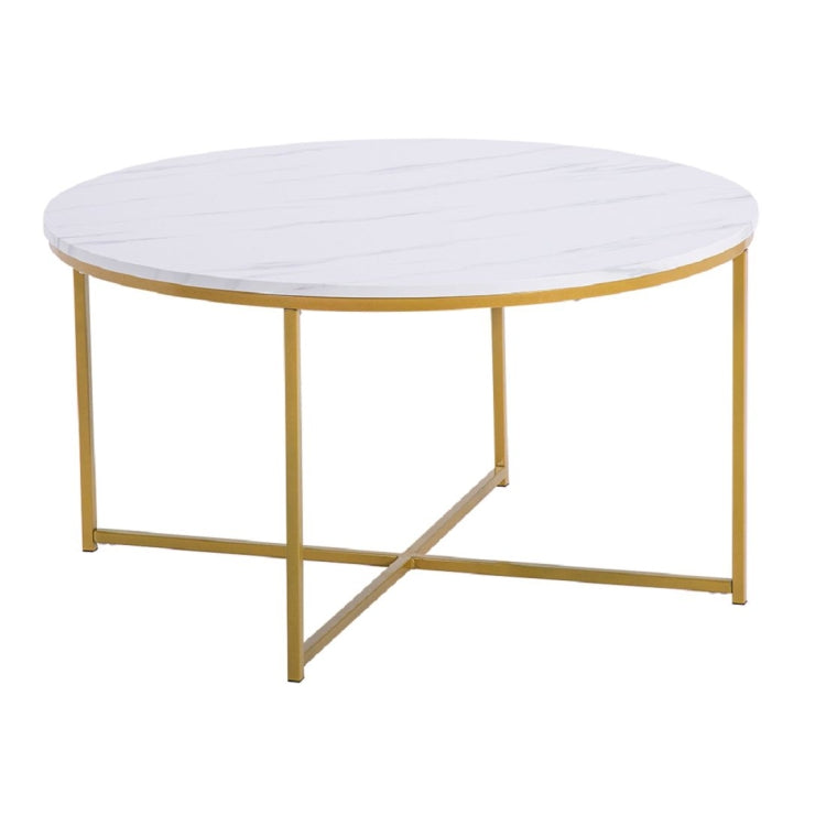 [UK Warehouse] Marble Series Round Table, Size: 90x90x48.5cm