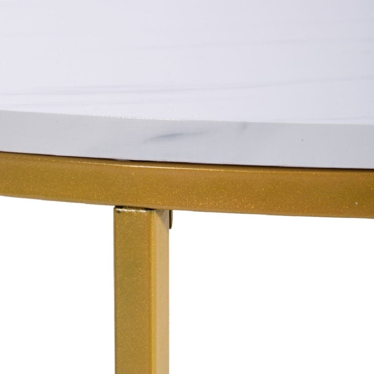 [UK Warehouse] Marble Series Round Table, Size: 90x90x48.5cm