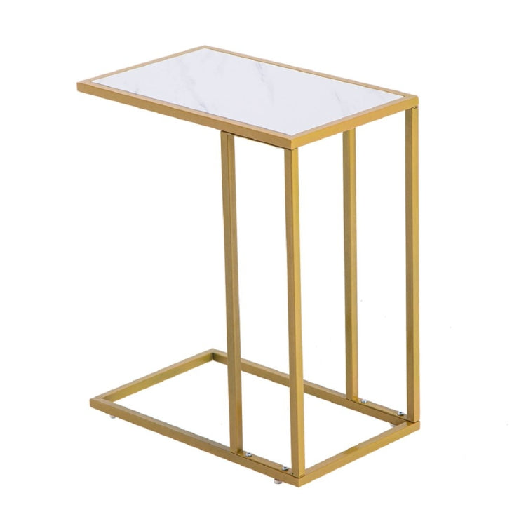 [US Warehouse] Marble Series C-shaped Side Table Lazy Table, Size: 30x48x61cm