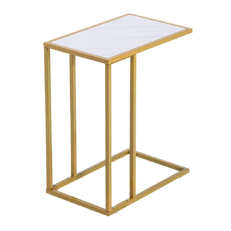 [US Warehouse] Marble Series C-shaped Side Table Lazy Table, Size: 30x48x61cm