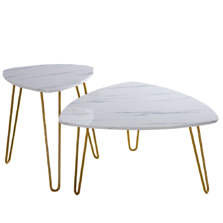 [US Warehouse] Marble series 2 in 1 Triangle Table, Size: 84x83x46cm